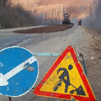 Завершился ремонт участка автомобильной дороги "Спасск-Дальний-Варфоломеевка" 62-63 км. 1