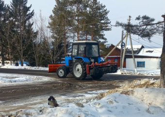 Очистка обочин автомобильных дорог местного значения от снежных масс
