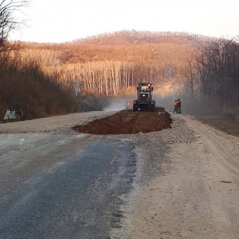 Завершился ремонт участка автомобильной дороги "Спасск-Дальний-Варфоломеевка" 62-63 км. 2