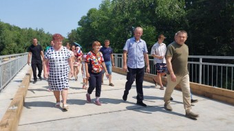 Реконструкция моста через Загорку в Яковлевском округе завершена раньше срока 1